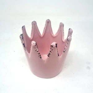 Übertopf, Pflanzgefäß Krone H. 9,5cm antik rosa Keramik Creaflor Home - Bild 1 von 4