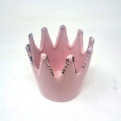 Übertopf, Pflanzgefäß Krone H. 9,5cm antik rosa Keramik Creaflor Home - Bild 1 von 4