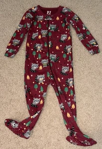 Pijama con patas mapache PJ lugar 6-9 meses niño bosque vida silvestre al aire libre - Imagen 1 de 14