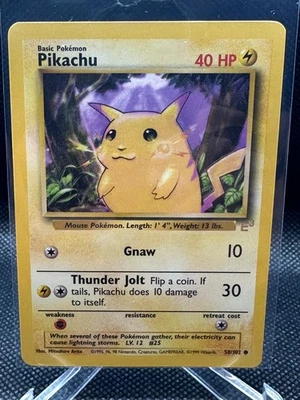 1999 Pokemon Pikachu E3 Stamped Card Base Set 58/102 Yellow Cheeks - Image 1 of 2