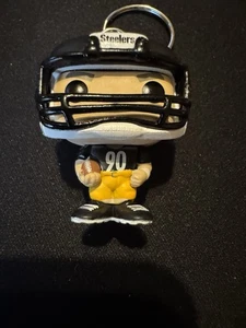 Llavero de vinilo pop Funko POCKET TJ Watt NFL Steelers Mini 1,5 pulgadas personalizado - Imagen 1 de 3