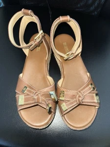 Michael Kors Ripley Espadrille-Sandalen Gepäck braun Damengröße 7,5 - Bild 1 von 9