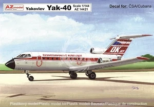 Jakowlew Jak-40 CSA Cubana AZ Modell AZ14421 Skala 1/144 - Bild 1 von 3