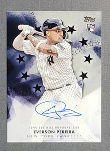 2024 Topps Series 1 Everson Pereira Baseball Stars Black Auto /199 - Bild 1 von 2