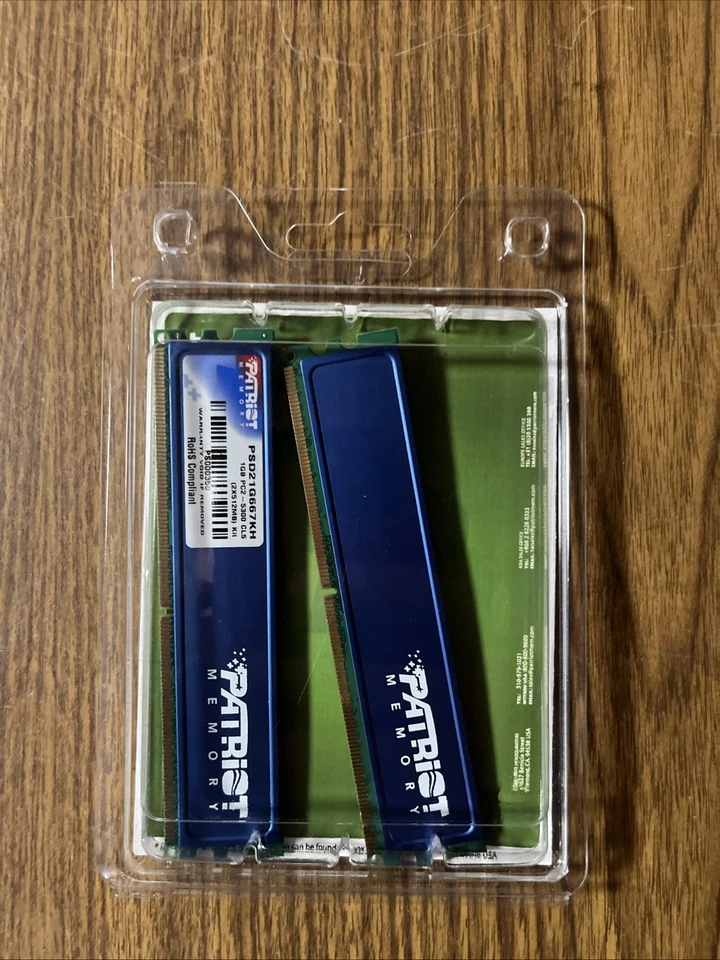 PATRIOT MEMORY 1GB PC2-5300 667MHz | 2x512 Modules - Image 1 of 3