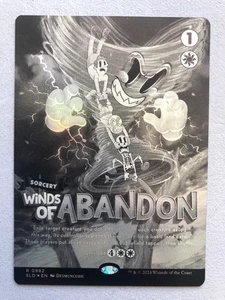 Mtg Carte Magic Secret Lair Winds of Abandon Black & White 882 Cartoon FOIL NM - Bild 1 von 3
