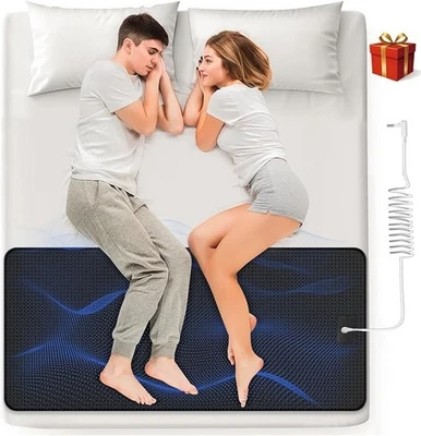 Alfombra de puesta a tierra para cama (tamaño King 27"x72") - Alfombra de puesta a tierra para dormir, rendimiento antideslizante Foto 1 de 4