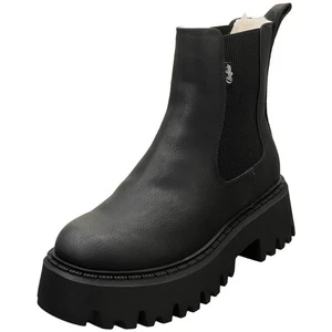 Buffalo Aspen Vegan Chelsea Boots Donna Nero - 39 EU - Imagen 1 de 8