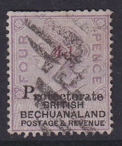 Britisches Bechuanaland. 1888. SG 51, 4d auf 4d Flieder & Schwarz. Katze 65£. - Bild 1 von 2