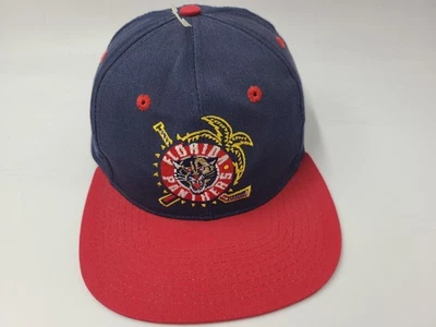 De colección Florida Panthers Annco Palmeras Envejecido Snapback Gorra Gorra NHL Azul Foto 1 de 4