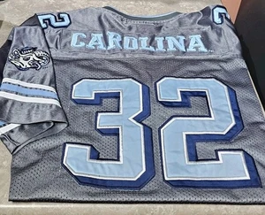 NCAA UNC TARHEELS #32-Grigio Poli/Mesh, Uomo SS, Scollo a V, Maglia Calcio-(L) - Foto 1 di 4