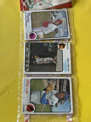 1973 TOPPS BB Holiday 12 Card Rack JOHNNY BENCH FERGIE JENKINS JOE TORRE EX+ - Image 1 of 4