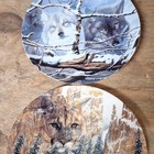 Wolf Porcelain Collector Plate Eyes in the Mist by Daniel Renn Pierce