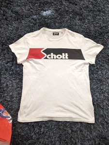 Vintage Schott NYC T Shirt Mens Large, GC, Pls See Description, USA, Retro, - Picture 1 of 7