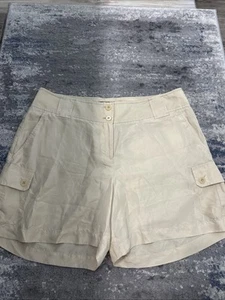 Pantaloncini Talbots beige 100% seta taglia 6 - Foto 1 di 6