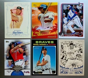 Atlanta Braves - 6 Card Lot (2013-2025) Upton / Gattis / McCann / Swansby + - Picture 1 of 2