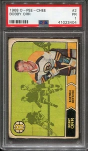 1968-69 OPC O-Pee-Chee #2 Bobby Orr Boston Bruins - PSA 1 Poor - Picture 1 of 2