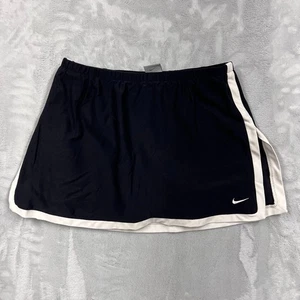 Nike Skort Womens Size Small Black Tennis Golf Skirt Dri-Fit With White Trim - Picture 1 of 6