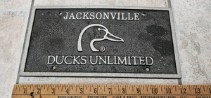 Insegna Targa Jacksonville Florida Ducks Unlimited Alluminio Fuso Car Club - Foto 1 di 2