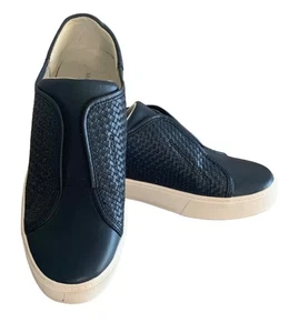 Marc Fisher Damen-Slipper marineblau Sanela Leder geflochten Größe 8,5 M - Bild 1 von 8