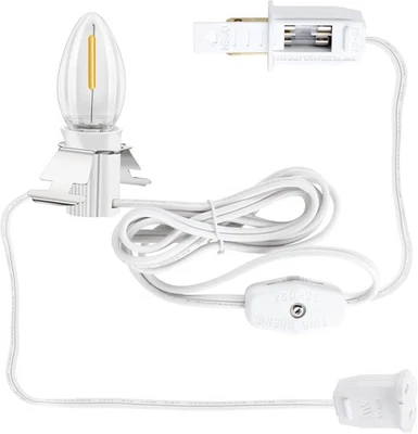 AOMITOP Blow Mold Light cord C 7 Clip In NEW LED Light Bulb Christmas Halloween Blow Mol