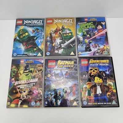 X6 Lego Dvd Bundle, Star Wars, Ninjago, Clutch Powers, Dc, Batman, Lego Movie - Image 1 of 4