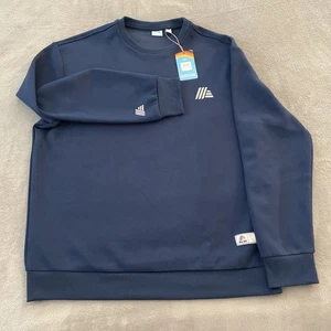 New ALDI Gear 2025 Unisex Crewneck Pullover Men's Large L Blue Reflecting Logo - Picture 1 of 16