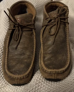 Twisted X Women’s Bomber Chukka Driving Moc Boots Distressed Size 9.5 M - Picture 1 of 7