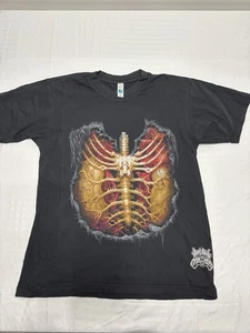 RARE Bring Me The Horizon Ribcage Autopsy Size Medium Japan Concert Tour Tee - Picture 1 of 10