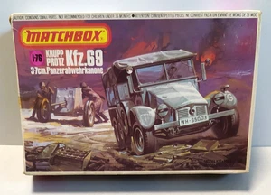 MATCHBOX  USATO 1:76 KIT MEZZO MILITARE KRUPP PROTZ KFZ.69 CON DIORAMA   PK-88 - Foto 1 di 2