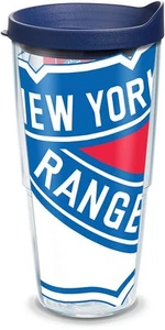 Made in USA Double Walled NHL New York Rangers Insulated Tumbler Cup Keeps Dr... - Picture 1 of 8