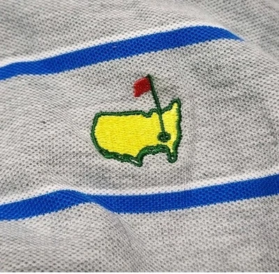 Polo Masters Collection Para Hombre XXL Rayas Azules y Blancas Gris Algodón Pima  Foto 1 de 4