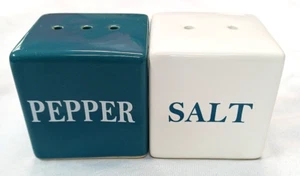 AGITATORE SALE E PEPE QUADRATO BIANCO E TEAL - Foto 1 di 6