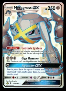 Pokemon Shiny Metagross GX 157a/145 Hidden Fates Ultra Ball Collection Promo NM - Picture 1 of 2