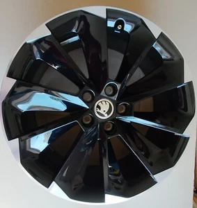*1xNEU*original Skoda Superb III 3V Supernova gloss schwarz 8x19 ET44,3V0601025S - Bild 1 von 16
