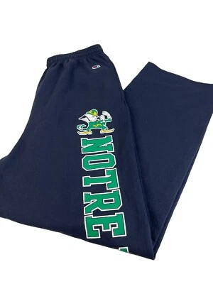 Pantalones deportivos Notre Dame Champion lucha azul irlandés juvenil bolsillo L cintura elástica Foto 1 de 4
