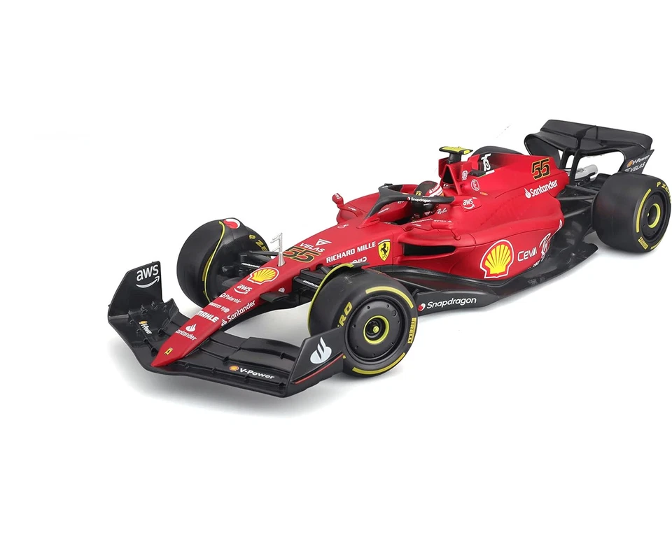 BURAGO BU16811SA Ferrari F1-75 Scuderia Ferrari N 55 Season 2022 Carlos Sainz