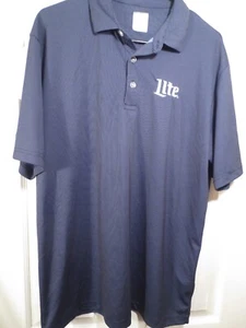 CALLAWAY MILLER LITE Blue Polo Shirt Size Large - Picture 1 of 5
