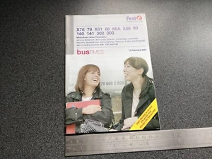 First East Scottish Bus Group Midlothian Area Fahrplan Februar 2007 - Bild 1 von 5