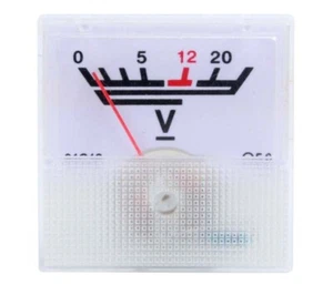 1PCS DC/AC 0-20V Class 5.0 Accuracy Square Plastic Voltage Meter Voltmeter - Picture 1 of 4