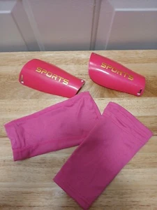 Shin Guard Sleeves Protective Shin Pads Soccer Sock Inserts Gear For Kids Youth - Picture 1 of 5