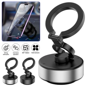 2025 New Vacuum Magnetic Suction Car Phone Mount Holder 360° Rotation Foldable - Picture 1 of 15