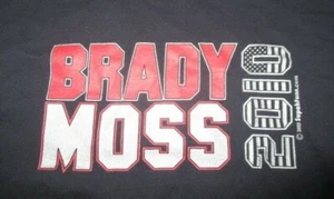 2010 TOM BRADY / RANDY MOSS (XL) T-Shirt NEW ENGLAND PATRIOTS - Picture 1 of 2