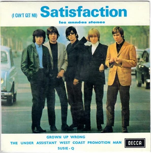 ROLLING STONES I Can't Get No Satisfaction 1965 French Reissue 1989 EP Decca 45T - Picture 1 of 4