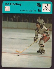 ROD GILBERT Lines In the Ice Hockey NY Rangers 1978 SPORTSCASTER CARD #33-03A