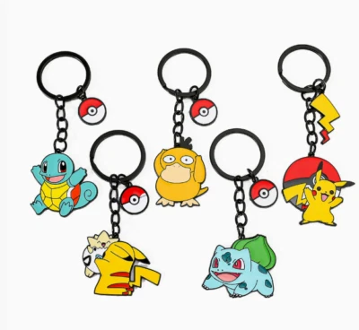 Lot 10 pcs Cartoon Anime Metal Enamel Pendant Keychain Jewelry Accessories DIY - Image 1 of 2