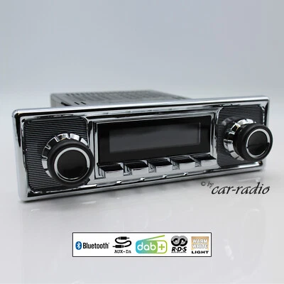 Retrosound Becker Chrome Bluetooth Retro Autoradio DAB+ AUX-IN MP3 Motor-1DAB-1 - Bild 1 von 4