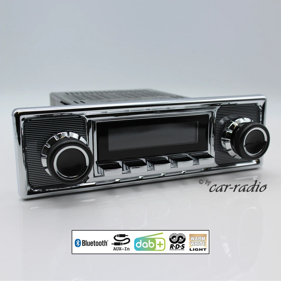 Retrosound Becker Chrome Bluetooth Retro Autoradio DAB+ AUX-IN MP3 Motor-1DAB-1 - Bild 1 von 4