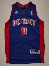S Youth adidas Andre Drummond Detroit Pistons NBA Basketball Jersey Blue EUC