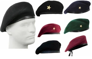 Unisex Che Guevara Metal Star Military Beret Army Cap Classic European Hat - F/S - Picture 1 of 10